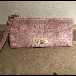 Brahmin pink wristlet